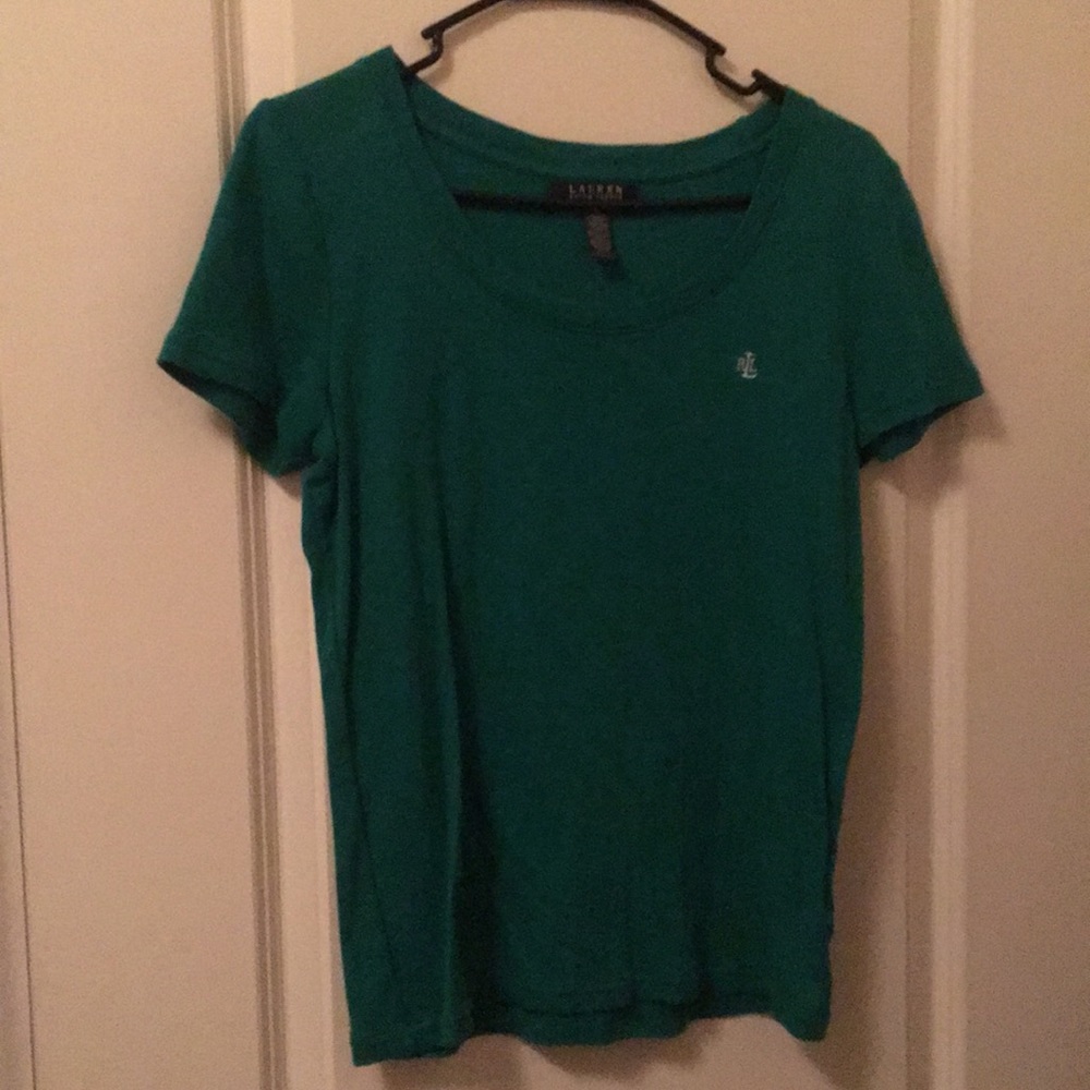 Ralph Lauren green top -M